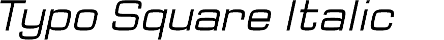Preview image for Typo Square Italic Demo