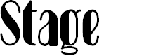 Stage Font | Designed by Peter Wiegel