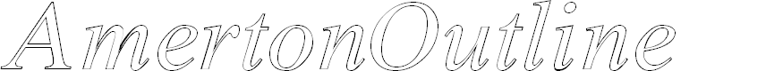 Preview image for Amerton Outline Italic