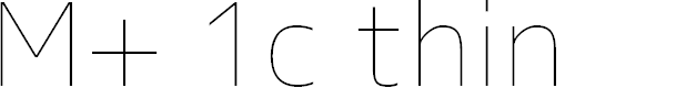Preview image for M+ 1c thin