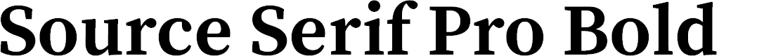 Preview image for Source Serif Pro Bold