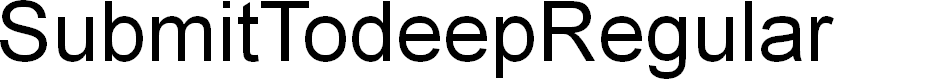 Preview image for SubmitTodeep-Regular