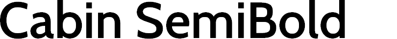 Preview image for Cabin SemiBold