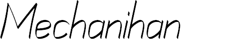 Preview image for Mechanihan Ribbon Italic