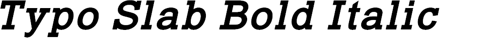 Preview image for Typo Slab Bold Italic
