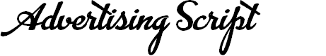 Preview image for Advertising Script Bold