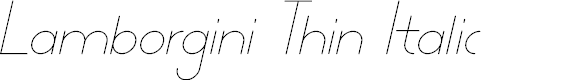 Preview image for Lamborgini Thin Italic