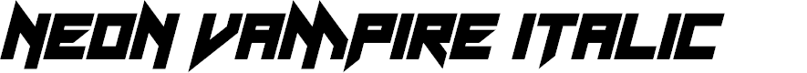 Preview image for Neon Vampire Italic