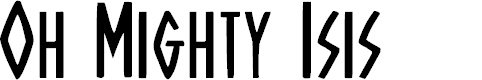 Preview image for Oh Mighty Isis Regular
