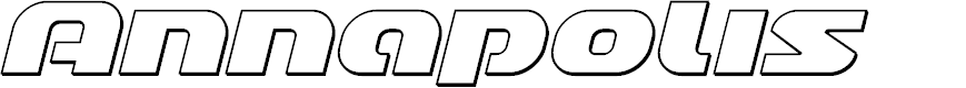 Preview image for Annapolis Lower Case Outline Italic