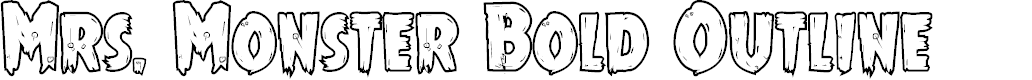 Preview image for Mrs. Monster Bold Outline