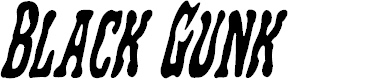 Preview image for Black Gunk Condensed Italic