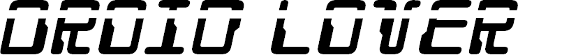 Preview image for Droid Lover Laser Italic