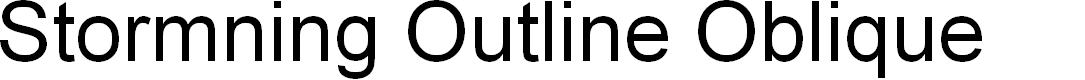 Preview image for Stormning Outline Oblique