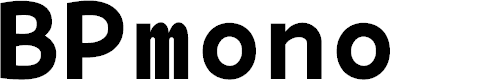 Preview image for BPmono Bold