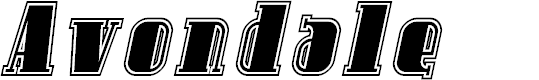 Preview image for Avondale Inline Italic