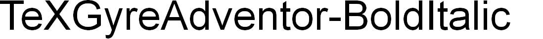 Preview image for TeXGyreAdventor-BoldItalic