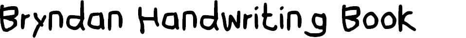 Preview image for Bryndan Handwriting Book