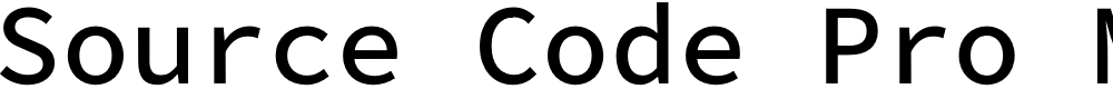 Preview image for Source Code Pro Medium