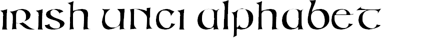 Preview image for IrishUnciAlphabet
