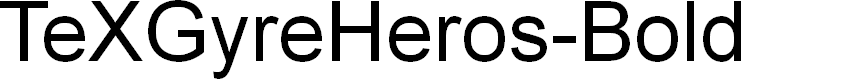 Preview image for TeXGyreHeros-Bold Font