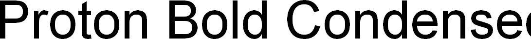 Preview image for Proton Bold Condensed
