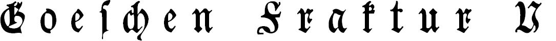 Preview image for Goeschen Fraktur UNZ1A Italic