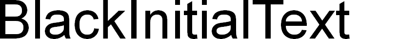 Preview image for BlackInitialText