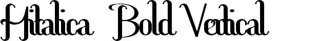 Preview image for Hitalica Bold Vertical