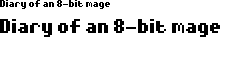 Preview image for Diary of an 8-bit mage