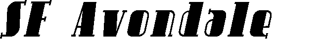 Preview image for SF Avondale Italic