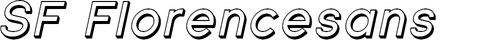 Preview image for SF Florencesans Shaded Italic