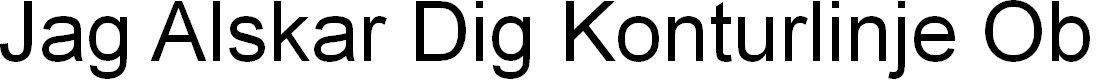 Preview image for Jag Alskar Dig Konturlinje Oblique
