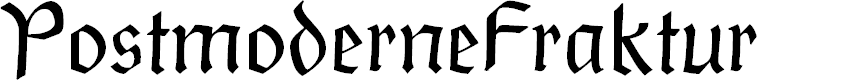 Preview image for PostmoderneFraktur