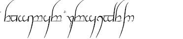 Preview image for Tengwar Cursive