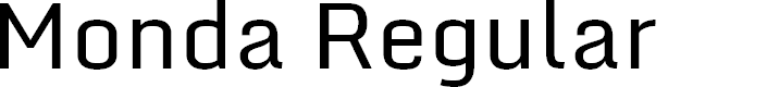 Preview image for Monda Regular
