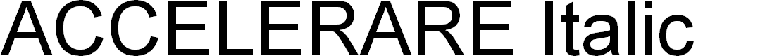 Preview image for ACCELERARE Italic
