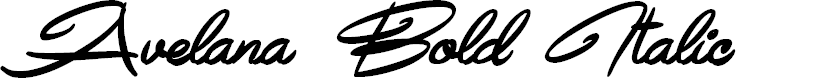 Preview image for Avelana Bold Ital PERSONAL USE