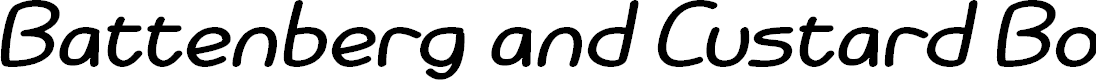 Preview image for Battenberg and Custard Bold Italic