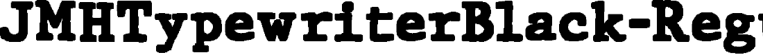 Preview image for JMHTypewriterBlack-Regular