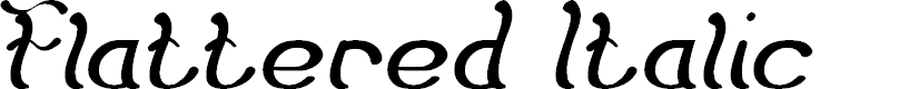 Preview image for Flattered Italic