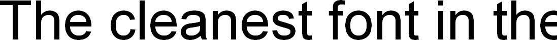Preview image for The cleanest font in the world