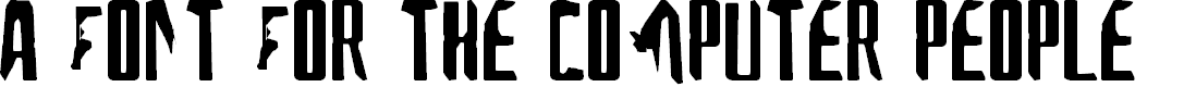Preview image for A Font For The Computer People