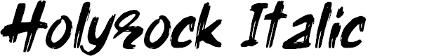 Preview image for Holyrock Italic