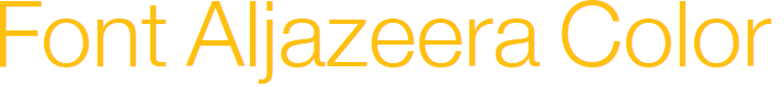 Preview image for Font Aljazeera Color