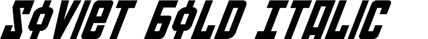 Preview image for Soviet Bold Italic
