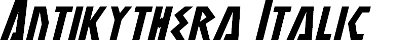 Preview image for Antikythera Italic