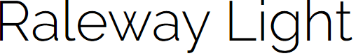 Preview image for Raleway Light