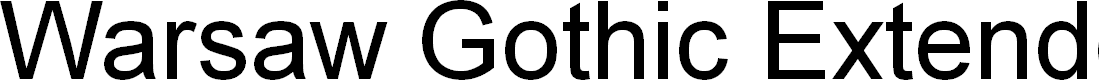 Preview image for Warsaw Gothic Extended Outline Oblique
