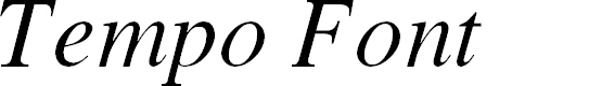 Preview image for TempoFontItalic
